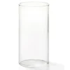 New Globe de verre cylindrique de 4.5" x 2.5" pour lampe Accessoires Et Décor De Table