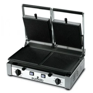 Online Grille-panini à double surface de cuisson nervurée PDR3000 Équipements De Cuisson