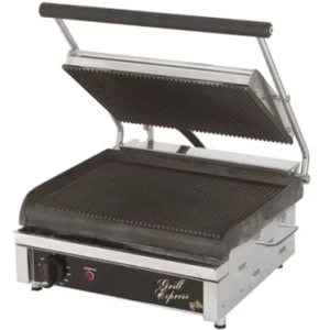 Sale Grille-panini à double surface lisse - 120V Équipements De Cuisson