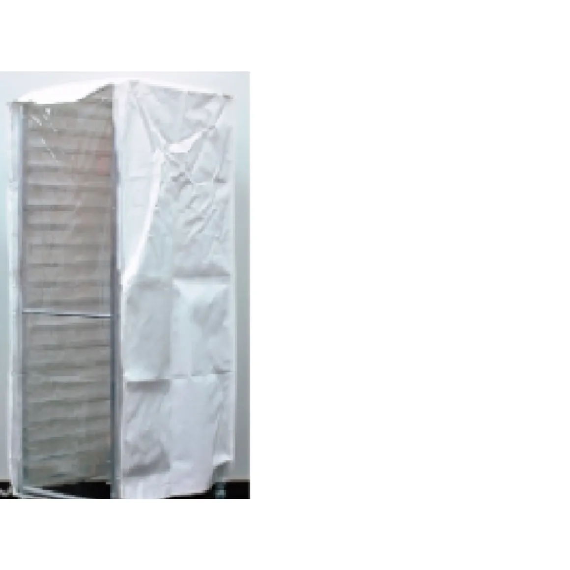 housse_de_protection_pour_0-2.webp Discount Housse de protection pour échelle - Blanche avec porte claire Étagères De Rangement Et De Transport