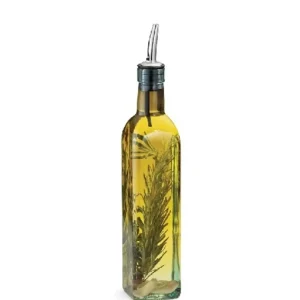 Fashion Huilier en verre de 16 oz avec bec verseur en acier inoxydable Prima Accessoires Et Distributeurs Pour Condiments