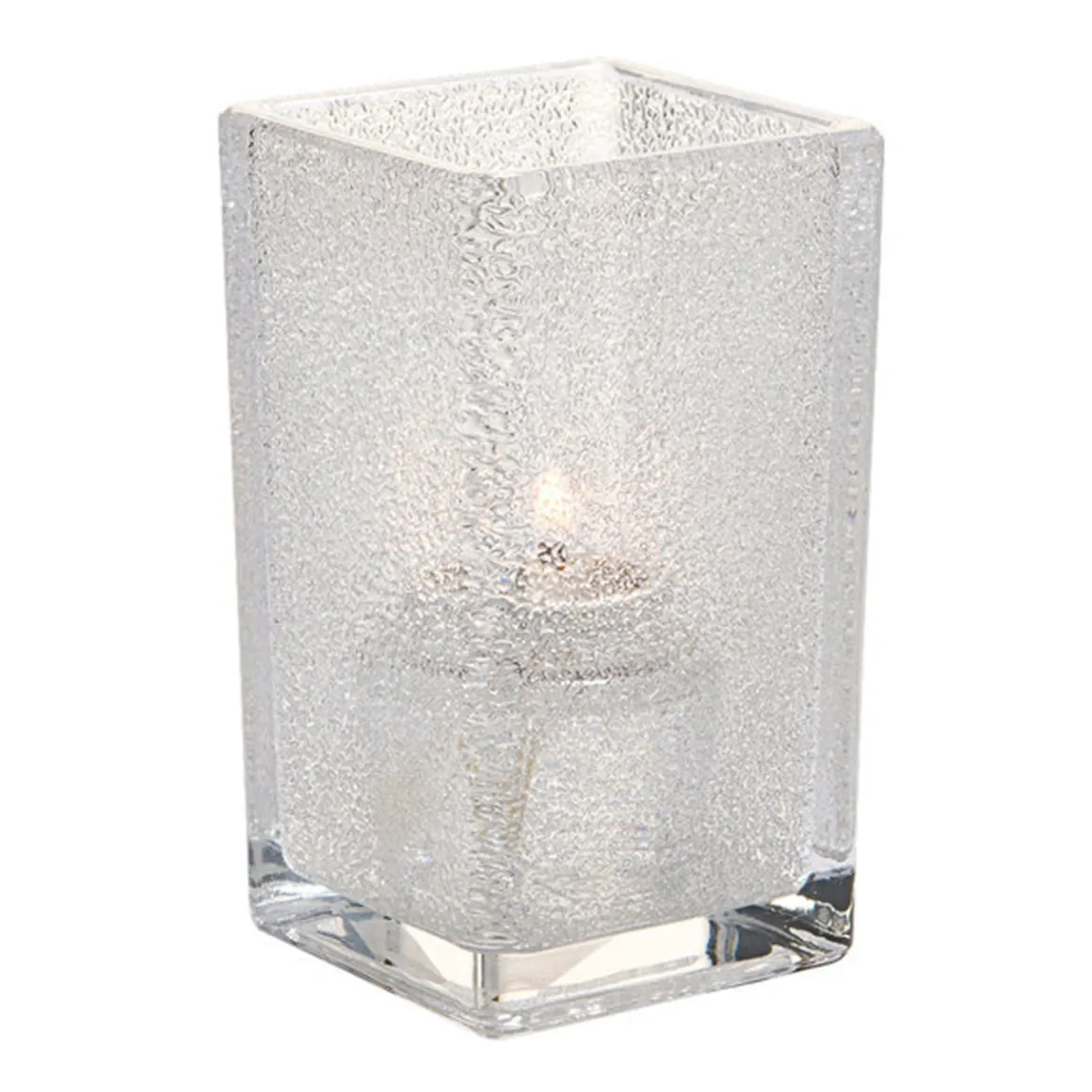 lampe_carre_de__x__jewel__0.webp Sale Lampe carrée de 4.75" x 2.5" Jewel - Transparente Accessoires Et Décor De Table