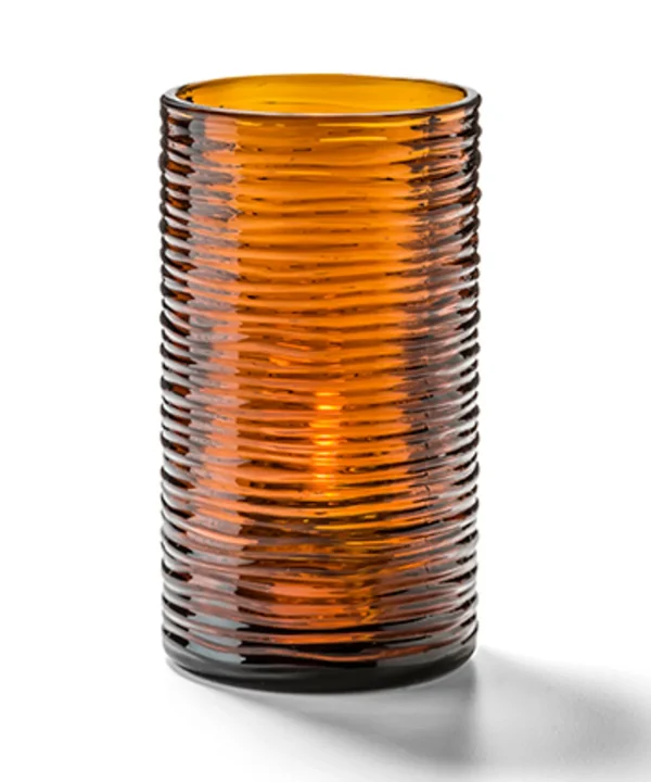 Discount Lampe cylindrique Typhoon - Ambre foncé Accessoires Et Décor De Table