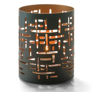 Outlet Lampe de 4" x 3.2" pour chandelles HD12, HD17 et HD26 - Noir et or Accessoires Et Décor De Table