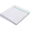 Discount Linge de cuisine de 16" x 27" avec une ligne verte - Blanc - 12 par paquet Linge De Cuisine Et Vêtements