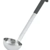Hot Louche de 12 oz monopièce en acier inoxydable avec manche Kool-Touch noir Jacob's Pride Ustensiles Et Outils De Cuisine