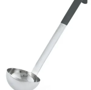 Hot Louche de 12 oz monopièce en acier inoxydable avec manche Kool-Touch noir Jacob's Pride Ustensiles Et Outils De Cuisine
