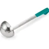 Discount Louche de 6 oz monopièce en acier inoxydable avec manche Kool-Touch turquoise Jacob's Pride Ustensiles Et Outils De Cuisine