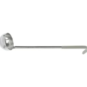 Sale Louche de 4 oz monopièce en acier inoxydable avec manche Kool-Touch gris Jacob's Pride Ustensiles Et Outils De Cuisine