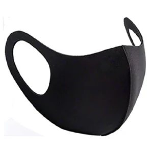 New Masque facial réutilisable en polyester/Spandex - Noir Articles De Sécurité