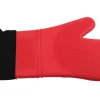 New Mitaine de four longue de 38 cm en silicone rouge Linge De Cuisine Et Vêtements