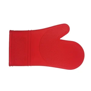 New Mitaine pour le four anti-chaleur doublée en silicone rouge Linge De Cuisine Et Vêtements
