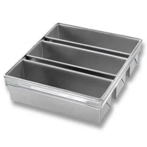 Outlet Moule à pain de mie à 3 bandes / couvercles de 12.75" x 15.75" Cuisson Et Pâtisserie