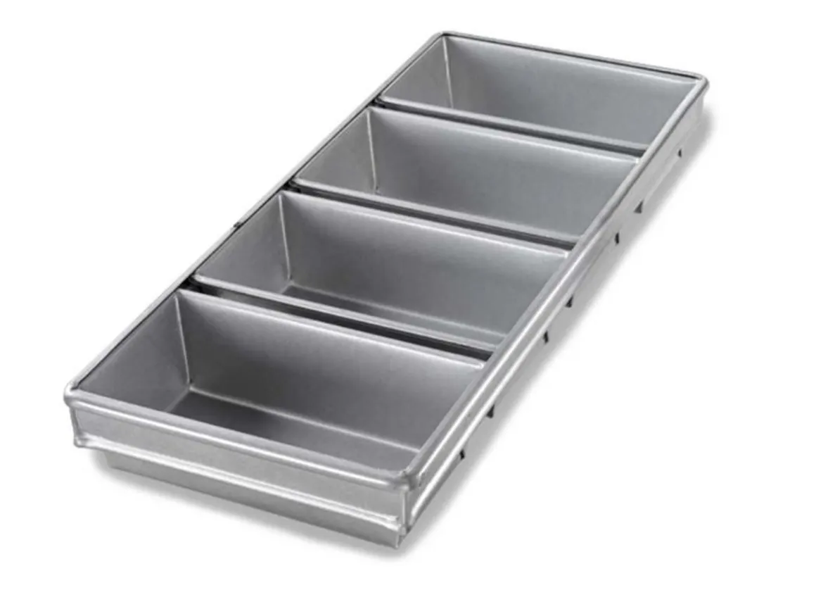 moule__pain_pour__pains_d_0-1.webp Online Moule à pain pour 4 pains de 8.5" x 4.5" x 2.75" Cuisson Et Pâtisserie
