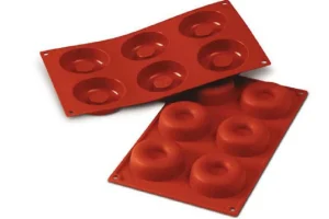 Sale Moule en silicone flexible grand savarin - 6 x 62 ml Cuisson Et Pâtisserie