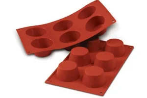 Outlet Moule en silicone flexible pour muffin moyen - 6 x 100 ml Cuisson Et Pâtisserie