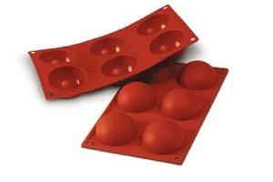 Sale Moule en silicone flexible demi-sphères - 6 x 60 ml Cuisson Et Pâtisserie