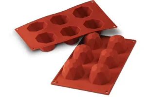 Clearance Moule en silicone flexible grand diamants - 6 x 92 ml Cuisson Et Pâtisserie