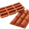 Clearance Moule pour mini bûche en silicone flexible - 9 x 32 ml Cuisson Et Pâtisserie
