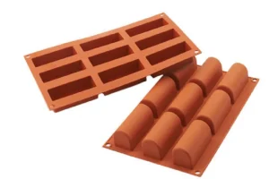 Clearance Moule pour mini bûche en silicone flexible - 9 x 32 ml Cuisson Et Pâtisserie