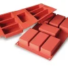 Online Moule rectangle en silicone flexible - 7 x 97 ml Cuisson Et Pâtisserie