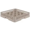 Online Panier à lave-vaisselle à 16 compartiments carrés 1/1 Traex - Beige Lave-vaisselles Commerciaux Et Accessoires