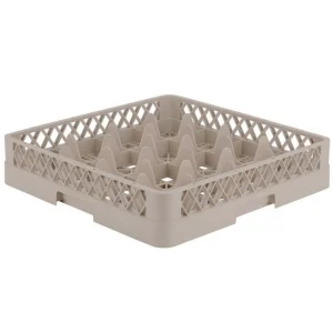 Online Panier à lave-vaisselle à 16 compartiments carrés 1/1 Traex - Beige Lave-vaisselles Commerciaux Et Accessoires
