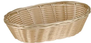 Sale Panier à pain en rotin ovale de 9.25" x 6" Vaisselle De Service