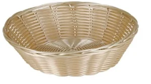 Outlet Panier à pain en rotin rond de 8.5" Vaisselle De Service