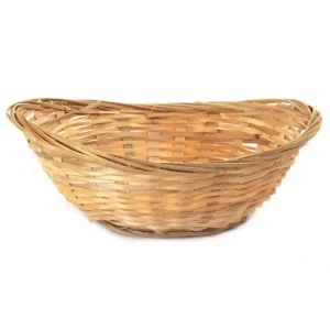 New Panier à pain ovale en bambou de 7" x 5" x 2" Vaisselle De Service