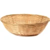 New Panier à pain rond en bambou de 8" x 2" Vaisselle De Service