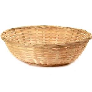 New Panier à pain rond en bambou de 8" x 2" Vaisselle De Service