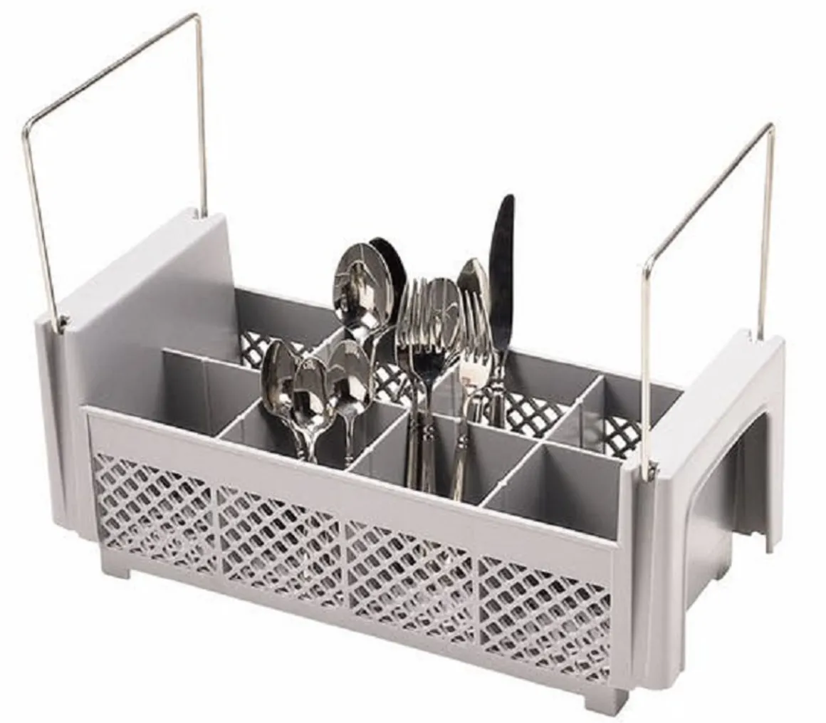 panier__ustensiles___casi_0.webp Online Panier à ustensiles à 8 casiers pour lave-vaisselle - Gris Lave-vaisselles Commerciaux Et Accessoires