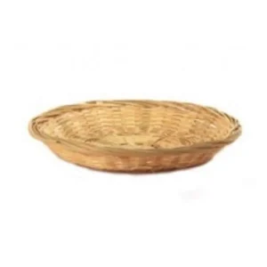 Outlet Panier en bambou naturel de 10" avec rebord de 1.5" Vaisselle De Service