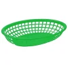 Discount Panier ovale de 9 3/8" en plastique vert Vaisselle De Service