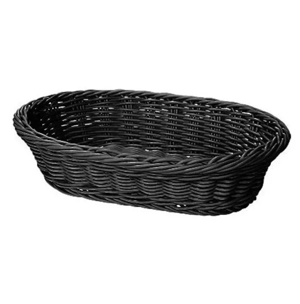 Clearance Panier ovale de 3" de profondeur - 11.75" x 8" - Noir Vaisselle De Service