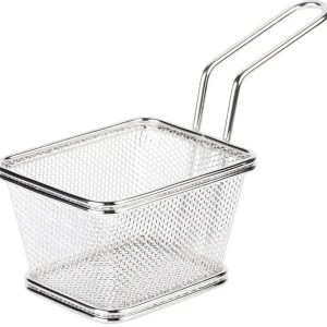Clearance Panier pour service de friture de 4" x 3.25" en acier inoxydable Vaisselle De Service