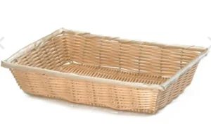 Fashion Panier rectangulaire de 18" x 12.5" x 3" - Naturel - 6 par boite Vaisselle De Service