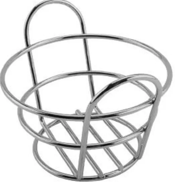 Hot Panier rond de 5 3/8" en broche - 24 par boite Vaisselle De Service
