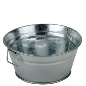 Discount Panier rond de 27 oz en acier galvanisé Vaisselle