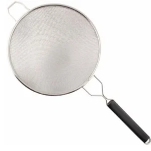 Hot Passoire à mailles fines double de 10.25" en acier inoxydable Ustensiles Et Outils De Cuisine