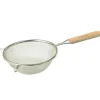Hot Passoire à mailles fines simple de 8" avec manche en bois Ustensiles Et Outils De Cuisine