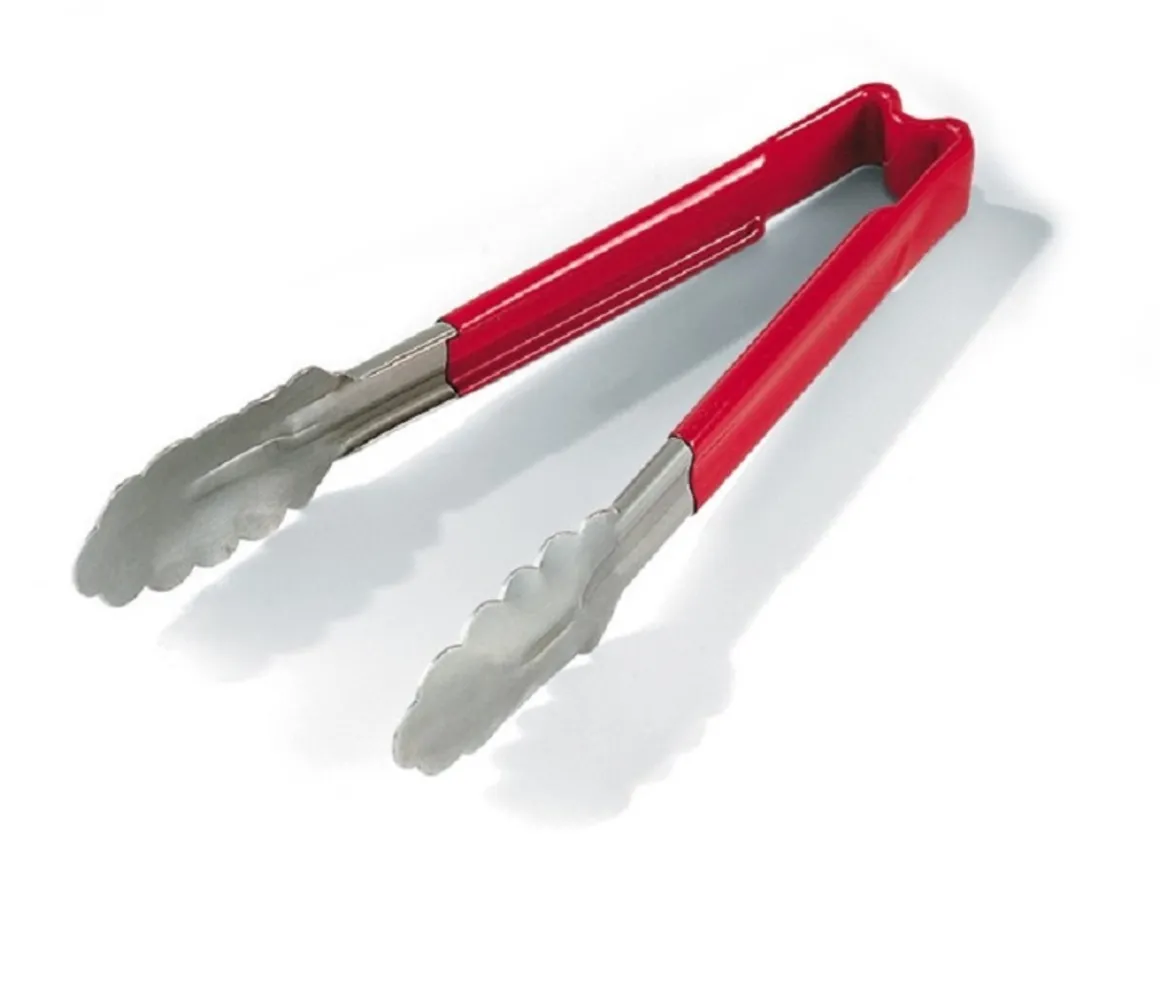 pince_utilitaire_de___emb_0-1.webp Hot Pince utilitaire de 16" à embout festonné en acier inoxydable avec manche Kool-Touch Rouge Ustensiles Et Outils De Cuisine