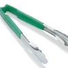Hot Pince utilitaire de 16" à embout festonné en acier inoxydable avec manche Kool-Touch Vert Ustensiles Et Outils De Cuisine
