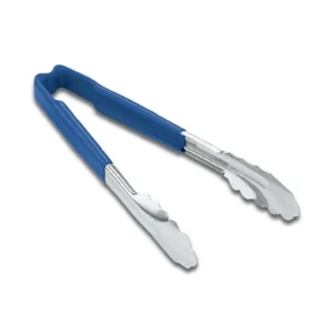 Clearance Pince utilitaire de 16" à embout festonné en acier inoxydable avec manche Kool-Touch Bleu Ustensiles Et Outils De Cuisine