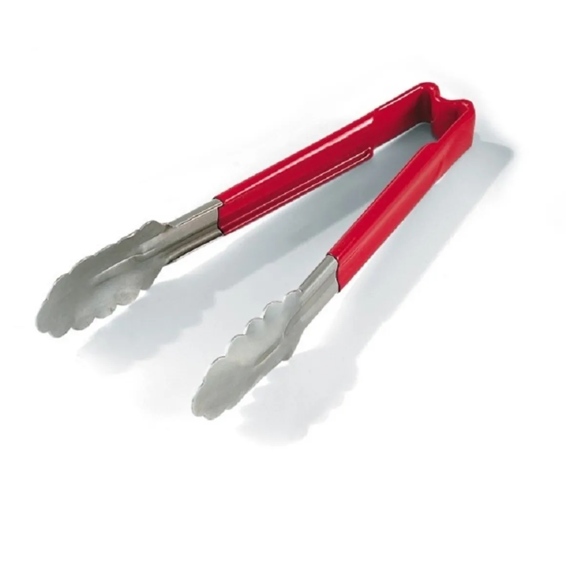 pince_utilitaire_de___emb_0-6.webp Sale Pince utilitaire de 9.5" à embout festonné en acier inoxydable avec manche Kool-Touch Rouge Ustensiles Et Outils De Cuisine