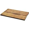 Clearance Planche de présentation de 14" x 9" avec poignées en mélamine (faux bois d'Acacia) Madison Avenue / Granville - 6 par boite Vaisselle