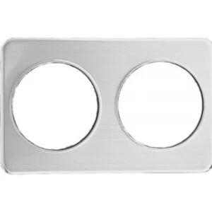 Fashion Plaque adaptatrice avec deux ouvertures de 8 3/8" Rangement Des Aliments