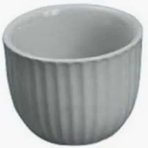 Clearance Plat à crème pâtissière de 5 oz en céramique blanche Vaisselle De Service