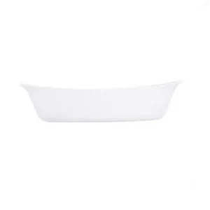 Clearance Plat à gratin ovale de 17 oz Smart Cuisine - Blanc - 6 par boite Vaisselle De Service